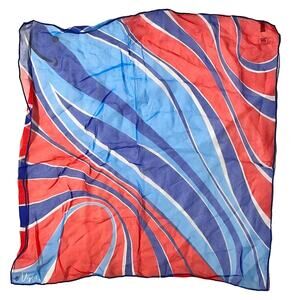 Vintage VERA Neumann Scarf ~ Ladybug Signed ~ Semi Sheer Made in Japan -